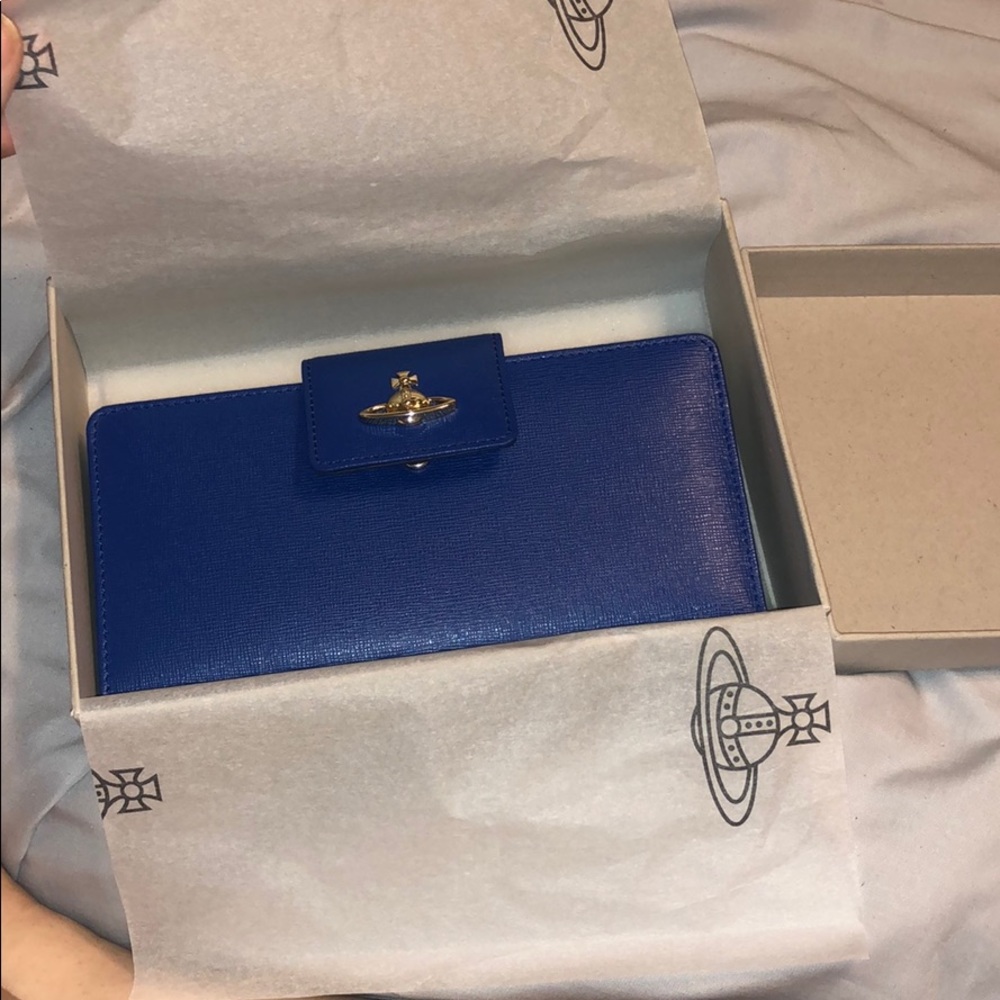 Vivienne Westwood saffiano credit card wallet